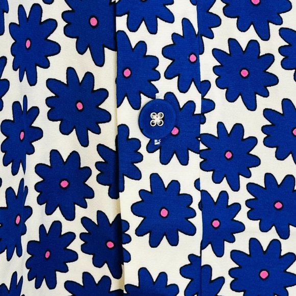 Diane Von Furstenberg Calandra Daisy Dots Silk Midi Skirt 12 - Picture 4 of 7